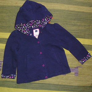 Gymboree 3T girls cat ear hooded jacket top